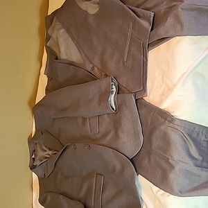 Mazari Vested Men 44R  Grey 3piece Slim Fit Stretch Performance